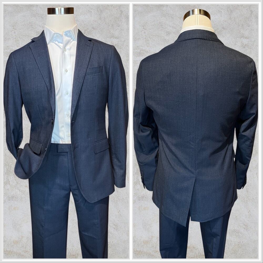 Banana Republic 40L 36x31 Slim Fit Blue Denim Look Unstructured Performance - Picture 2 of 16